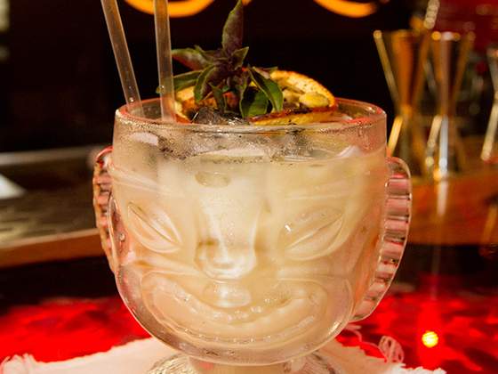 Um dos drinks servidos. Foto: Cila Demarchi/divulgação