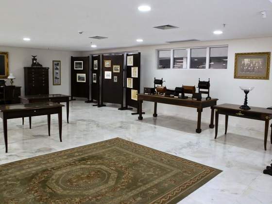 Exposição permanente do Museu da Justiça