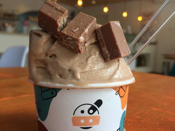 Gelato de kitkat