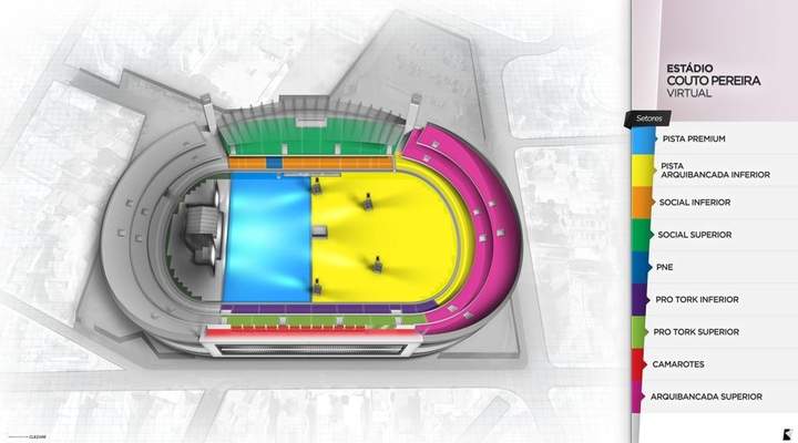 Veja o mapa com os setores do show do Maroon 5 em Curitiba