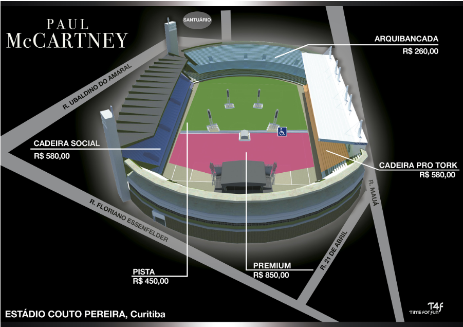 Como e onde comprar ingressos para o show de Paul McCartney em Curitiba
