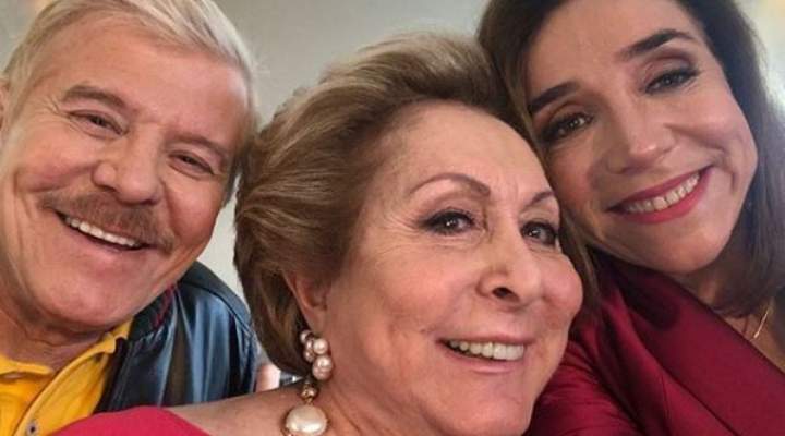 Falabella, Aracy Balabanian e Marisa Orth filmam longa de Sai de Baixo